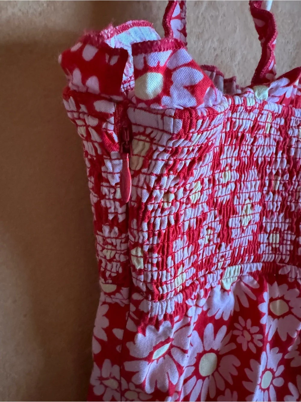 Free People Lucinda Tomato Daisy Floral Corset Dress NWT Size S $148